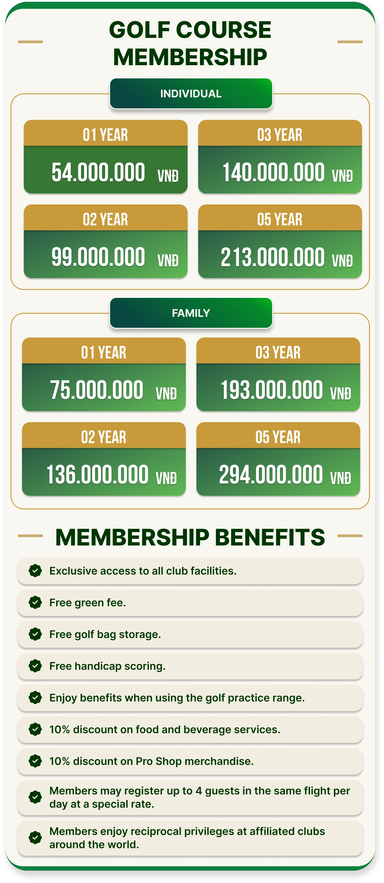 Golf Membership