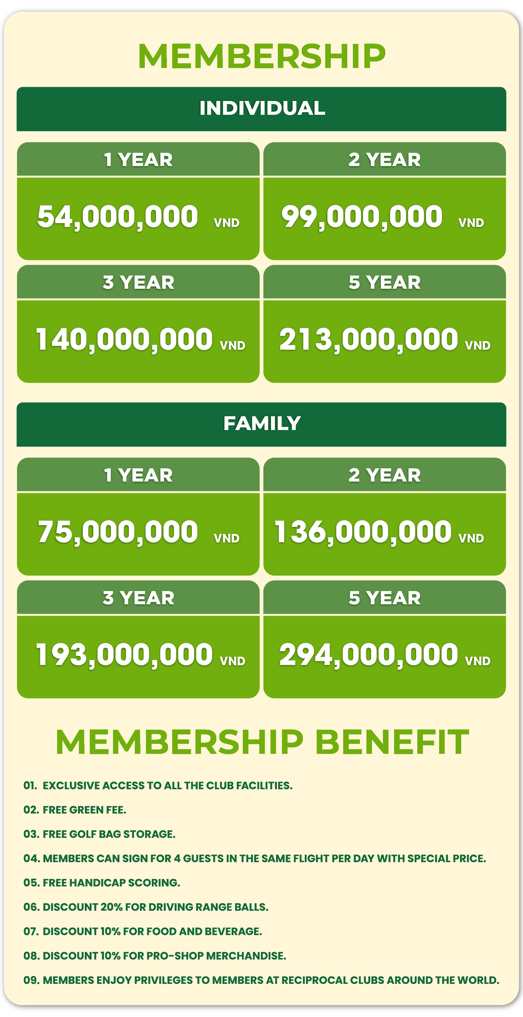Golf Membership