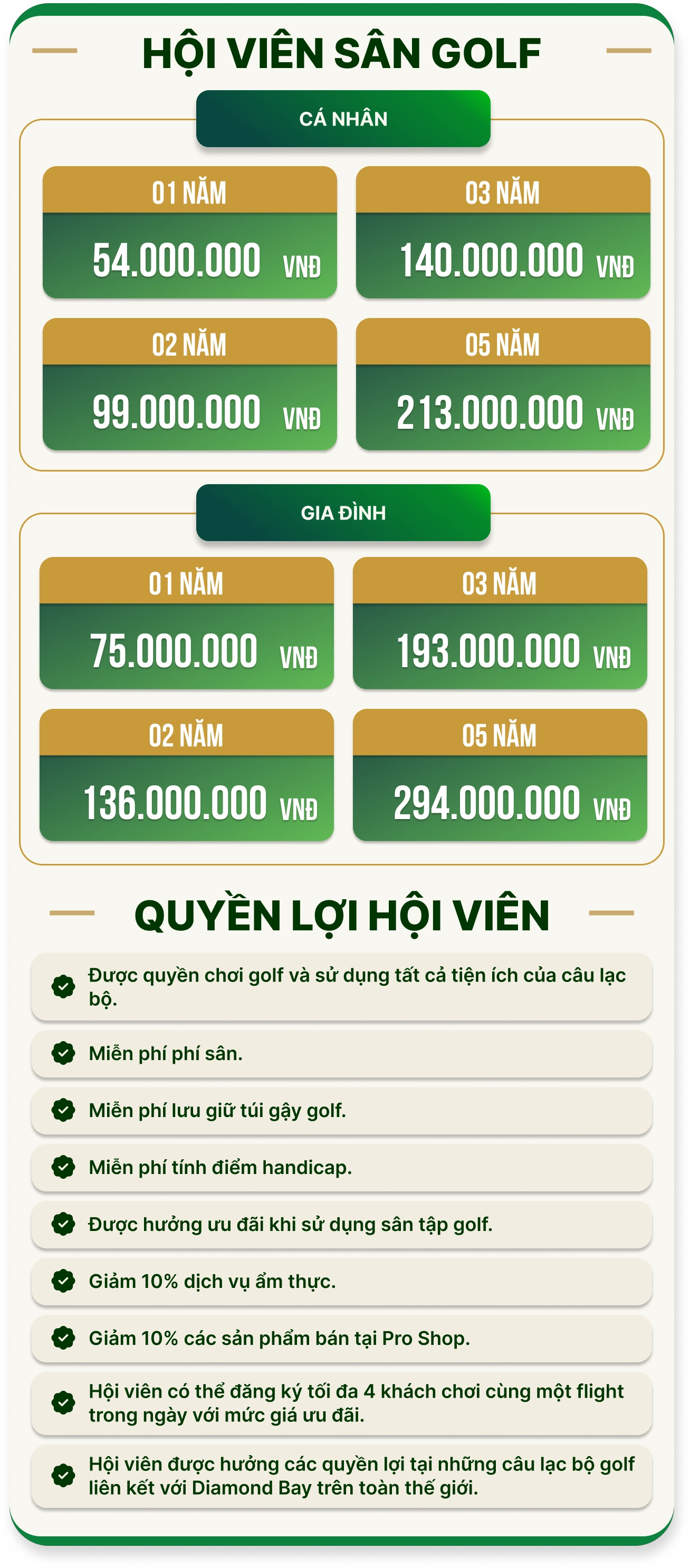 Hội Viên Sân Golf