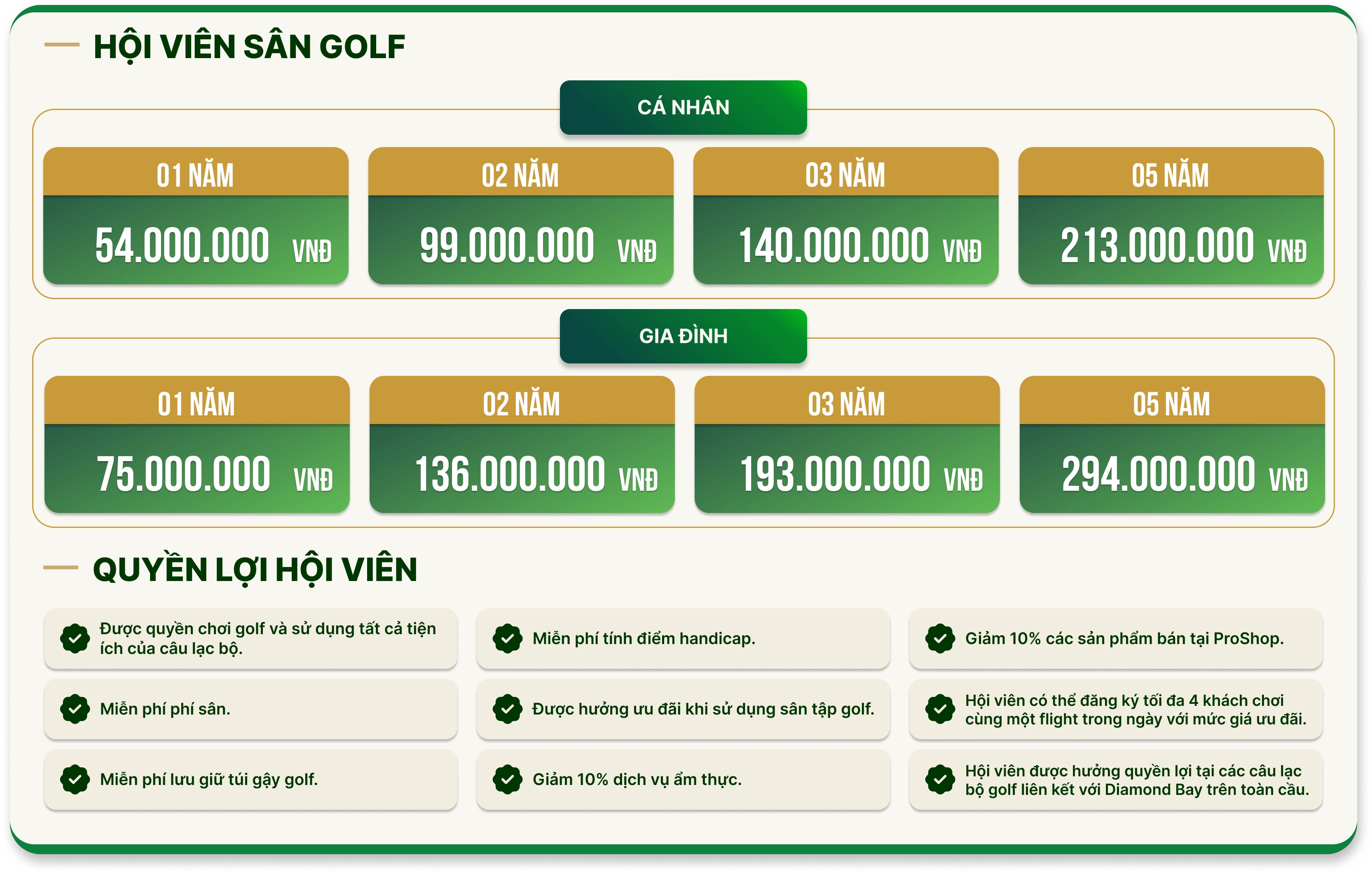 Hội Viên Sân Golf