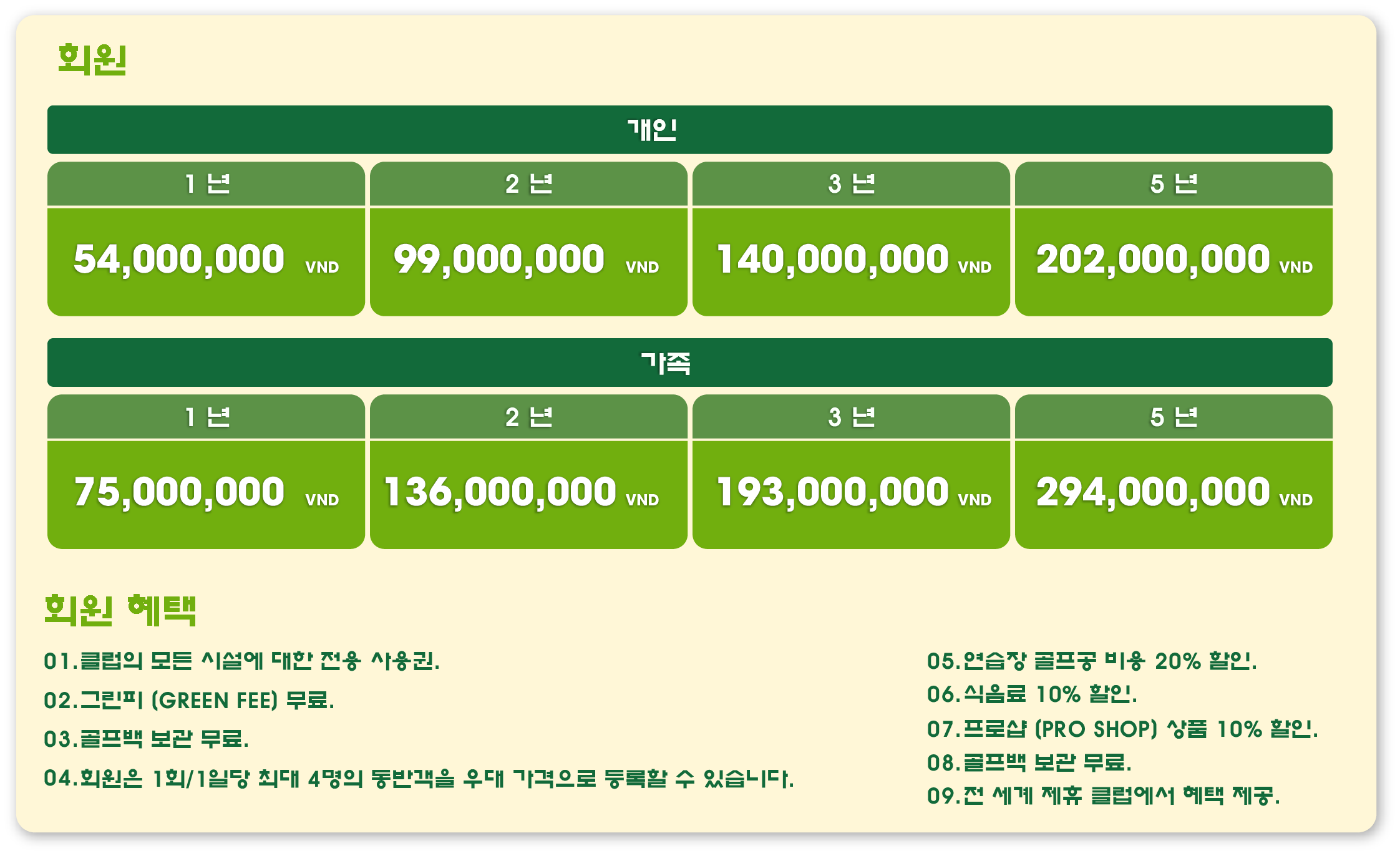 골프 멤버십